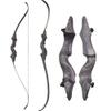 ZSHJGJR 60 Inch Takedown Recurve Bow and Carbon Arrow Set Archery Traditional Hunting Bow Longbow Right Hand 30-60lbs for Targeting Shooting Practice (Black Set, 50lbs) view 2