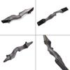 ZSHJGJR 60 Inch Takedown Recurve Bow and Carbon Arrow Set Archery Traditional Hunting Bow Longbow Right Hand 30-60lbs for Targeting Shooting Practice (Black Set, 50lbs) view 3