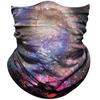 Obacle Seamless Bandana for Rave Face Mask Dust Wind UV Sun Protection Galaxy Tube Mask Headwear Bandana for Women Men Festival Party Motorcycle Riding Outdoor (Starry Sky Gray Purple) view 1
