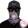 Obacle Seamless Bandana for Rave Face Mask Dust Wind UV Sun Protection Galaxy Tube Mask Headwear Bandana for Women Men Festival Party Motorcycle Riding Outdoor (Starry Sky Gray Purple) view 2