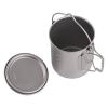 ATiAP Titanium Cup 750ml Backpacking Mug Camping Coffee Cup Camp Mug with Lid Foldable Handle Portable Lightweight view 4