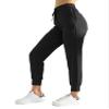 AJISAI Women's Joggers Pants with Pockets Drawstring Sweatpants for Running Workout Lounge Wear Black 2XL view 1