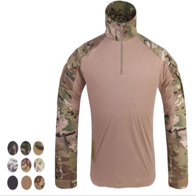 Emerson Airsoft Tactical Military Shirt Combat Gen3 Shirt (US, Alpha, Small, Regular, Regular, Coyote Brown)