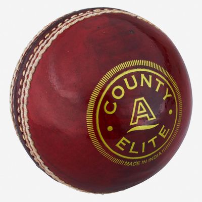 Readers Unisex-Youth County Elite Cricket Ball, Red