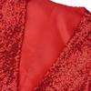 Wemaliyzd Mens Stylish Shiny Sequin Dress Party Vest Performance Tux Waistcoat FZ062-WT (Fuchsia,L) view 3