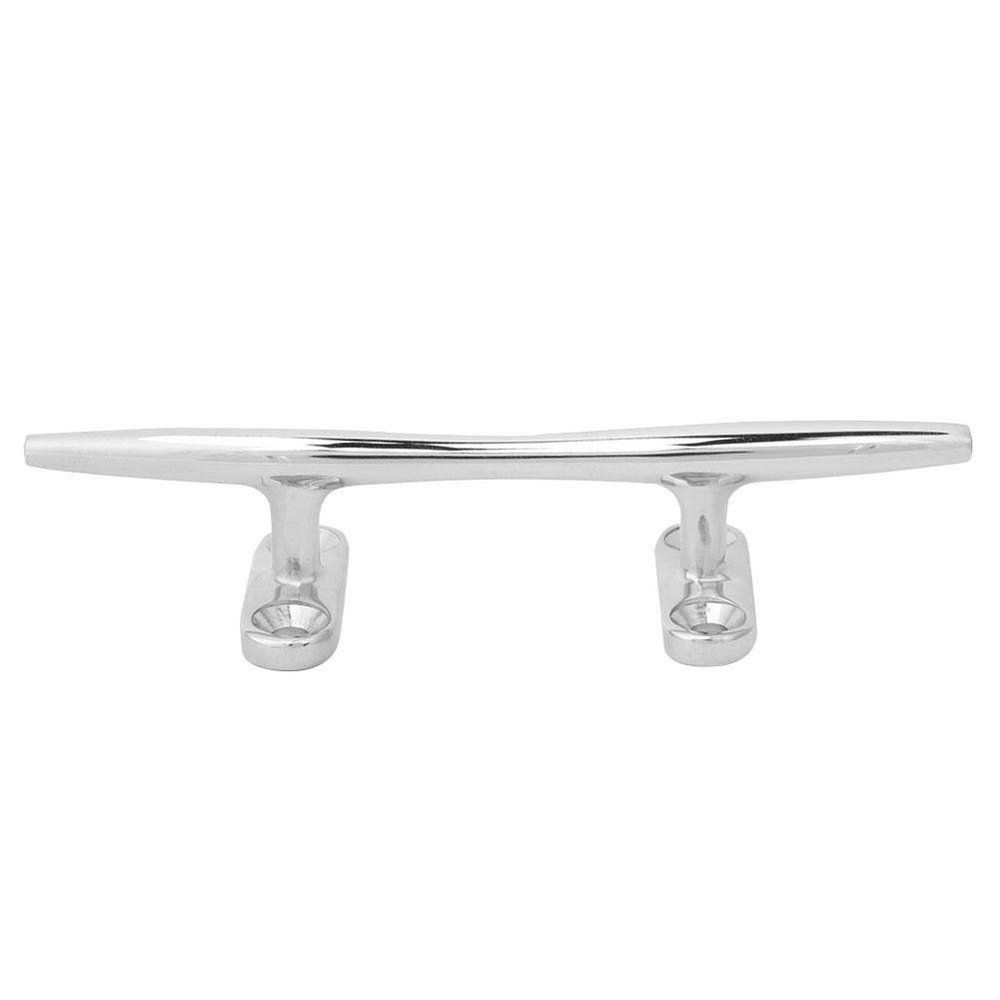 Boat Cleat, Stainless Steel Base Cleat Light Weight Mirror Polished Boat Accessory Base Cleat for Marine or Decorative Applications(6in)