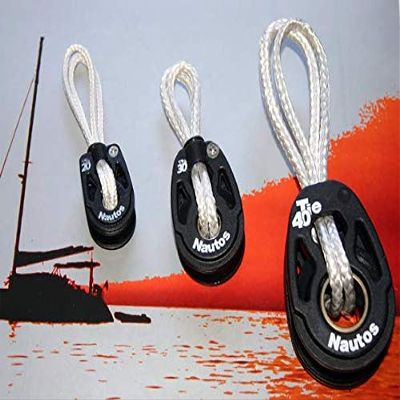 Plug and Sail Loop - Dyneema line and Nautos Block - 20-30 - 40mm Sheave Diameter Blocks (40mm Block & 7mm Dyneema)