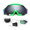 JUST GO Ski Goggles for Skiing Dual-Layer Anti-Fog 100% UV Protection lens Snowboard Goggles, Black and Green Frame/Gray Lens (VLT 20.2%) view 2
