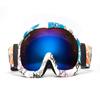 JUST GO Ski Goggles for Skiing Dual-Layer Anti-Fog 100% UV Protection lens Snowboard Goggles, Blue and White Frame/Blue Lens (VLT 21.3%) view 1