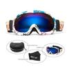 JUST GO Ski Goggles for Skiing Dual-Layer Anti-Fog 100% UV Protection lens Snowboard Goggles, Blue and White Frame/Blue Lens (VLT 21.3%) view 2