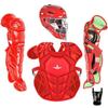 All-Star S7 Axis Ages 9 to 16 - Baseball Catching Equipment Kit (Includes Helmet, Chest Protector, Leg Guards), Meets NOCSAE( Scarlet, Ages 9-12) view 1