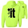 Armed American Supply Hi Vis, Hi Viz F It Cotton/Poly Blend Safety Hoodie for Work, Funny Hooded Sweatshirts for Men, Safety Yellow, XL view 1
