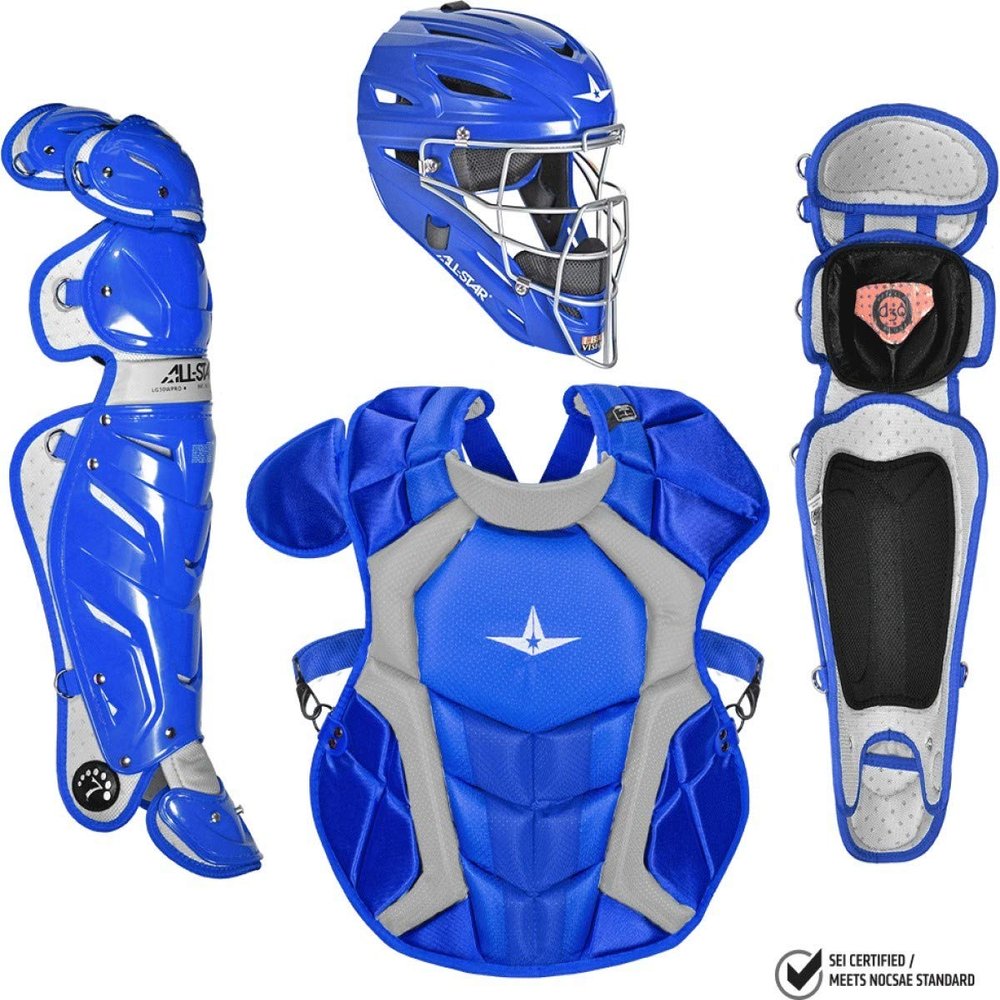 All Star System7 NOCSAE Certified Adult Pro Baseball Catcher's Kit