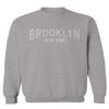 0230. Vintage New York Brooklyn NYC Street wear Men's Crewneck Sweatshirt (Light Gray Small) view 1