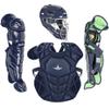 All-Star S7 Axis Ages 9 to 16 - Baseball Catching Equipment Kit (Includes Helmet, Chest Protector, Leg Guards), Meets NOCSAE( Navy, Ages 9-12) view 1