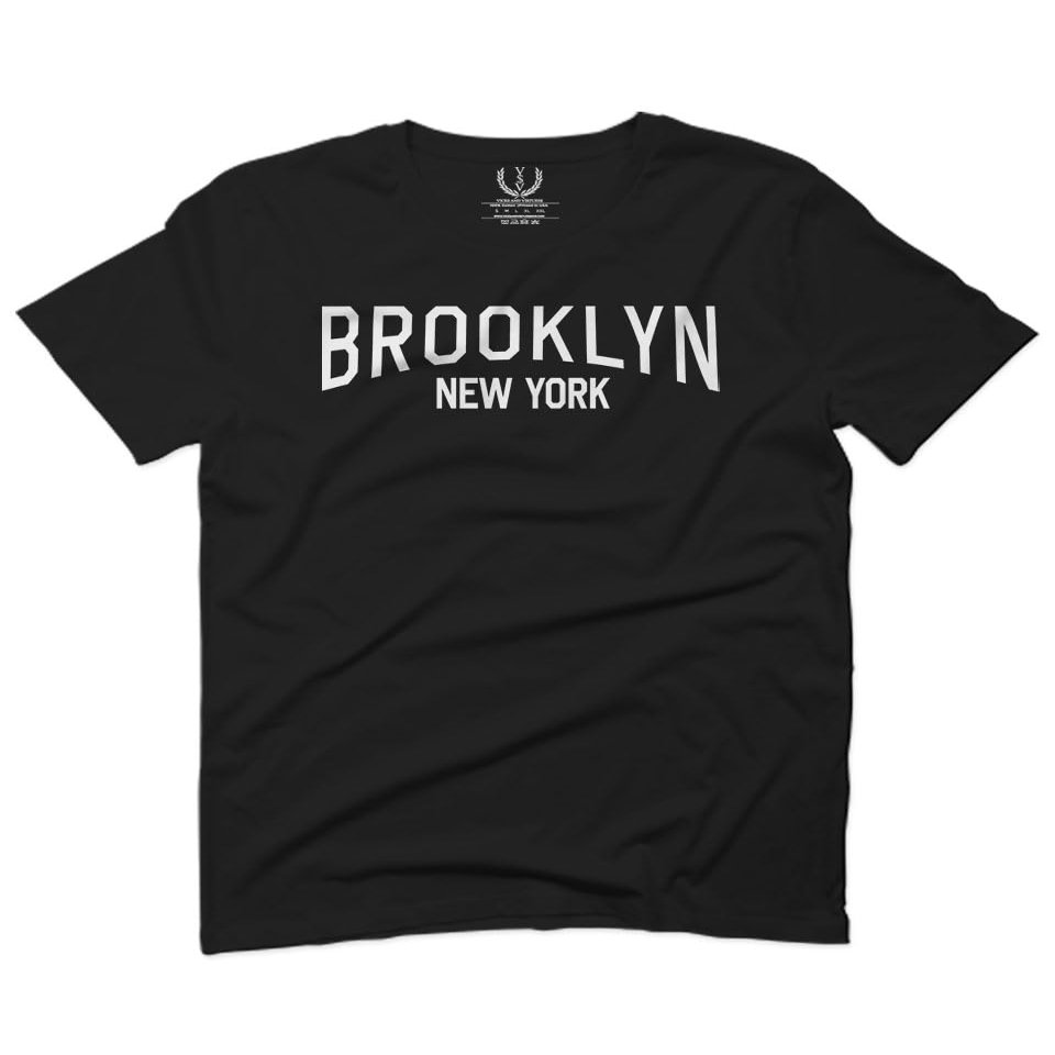 0230. Vintage New York Brooklyn NYC Street wear for Men T Shirt (Black 2X-Large)