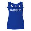 0231. Vintage New York Queens NYC Street wear Women's Tank Top Racerback (Royal Large) view 1