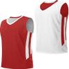 Liberty Imports Youth Boys Reversible Mesh Performance Athletic Basketball Jerseys Blank Team Uniforms for Sports Scrimmage (1 Piece) (Red/Wht, Youth XX-Large) view 1