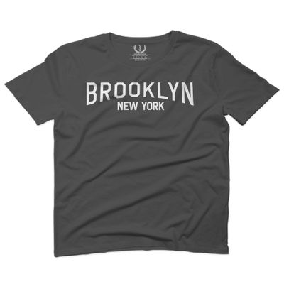 0230. Vintage New York Brooklyn NYC Street wear for Men T Shirt (Charcoal, 2X-Large)