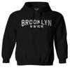 0230. Vintage New York Brooklyn NYC Street wear Sweatshirt Pullover Hoodie (Black, Large) view 1