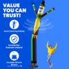 LookOurWay Air Dancers Wacky Waving Inflatable Tube Man Set - 20 Feet Tall Inflatable Dancing Man with Blower for Business Advertising - Mardi Gras Jester view 3