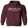 0230. Vintage New York Brooklyn NYC Street wear Sweatshirt Pullover Hoodie (Maroon X-Large) view 1