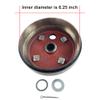 1x EZGO Brake Hub Drum 30 Teeth Die Casting Fine Splined For gas 4 cycle 91-Up, RXV GAS, Marathon, Medalist, Shuttle 4/6, ST Express/Sport II, MPT, Workhorse, OEM# 21807-G1 21807G1 41843-94 view 2