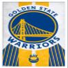 Trends International NBA Golden State Warriors - Logo 19 Wall Poster, 22.375" x 34", White Framed Version view 1