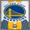 Trends International NBA Golden State Warriors - Logo 19 Wall Poster, 22.375" x 34", Barnwood Framed Version view 1