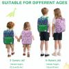 Kasgo Kids School Backpack, 14.5 Inch Lightweight Water-Resistant Primary Preschool Bag for Toddler Boys Girls Ages 5-8, Fits A4 Folder, with Chest Strap & Name Tag, Dinosaur Patchwork view 2