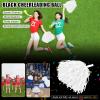 Faxco 12Pack Plastic Pom Poms Cheerleading Pom Poms Sports Dance Cheer Plastic Pom Pom for Rooters,Cheering Squard,Cheering Team (White) view 3