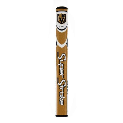 SuperStroke NHL Golf Putter Grip, Las Vegas Golden Knights (Mid Slim 2.0) | Officially Licensed Through Team Golf | Cross-Traction Surface Texture and Oversized Profile | Even Grip Pressure