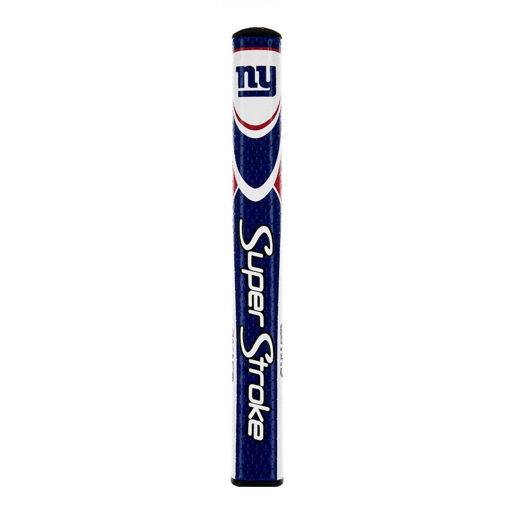 SuperStroke NFL Golf Putter Grip, New York Giants (Mid Slim 2.0)| Cross-Traction Surface Texture and Oversized Profile | Even Grip Pressure for a More Consistent Stroke | Non-Slip Grip
