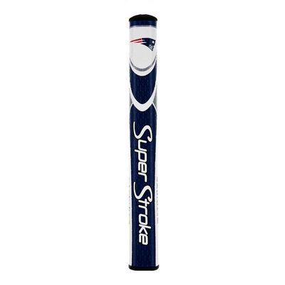 SuperStroke NFL Golf Putter Grip, New England Patriots (Mid Slim 2.0) | Cross-Traction Surface Texture and Oversized Profile | Even Grip Pressure for a More Consistent Stroke | Non-Slip Grip, Red/Blue/White (TS040140)