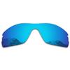 Puzzley Mirror Polarized Replacement Lenses for Oakley Radar Pitch Sunglasses - Ocean Blue Mirror + Orange Red Mirror view 2
