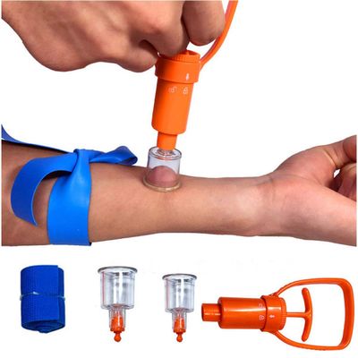 Finever Insect Bee Sting Snake Bug Bite Kit Venom Extractor Suction Pump First Aid Safety Tool Fast Emergency for Hiking Backpacking Camping