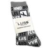 International Airport Codes, Aviation-Themed Premium Crew Socks 1-Pair view 4