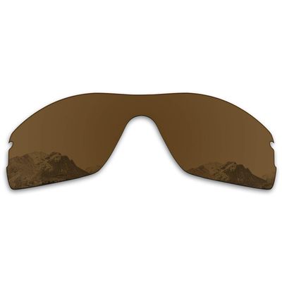 Puzzley Mirror Polarized Replacement Lenses for Oakley Radar Pitch Sunglasses - Antique Bronze Mirror Polarized