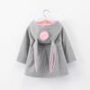 EISHOW Infant Baby Girls Winter Autumn Cotton Jacket Coat Windproof Warm Hooded Clothes Kids Outerwear 0-4 Years (18-24 Months,Gray) view 3
