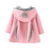 EISHOW Infant Baby Girls Winter Autumn Cotton Jacket Coat Windproof Warm Hooded Clothes Kids Outerwear 0-4 Years (18-24 Months,Pink) view 1
