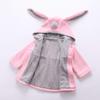 EISHOW Infant Baby Girls Winter Autumn Cotton Jacket Coat Windproof Warm Hooded Clothes Kids Outerwear 0-4 Years (18-24 Months,Pink) view 3