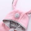 EISHOW Infant Baby Girls Winter Autumn Cotton Jacket Coat Windproof Warm Hooded Clothes Kids Outerwear 0-4 Years (18-24 Months,Pink) view 4