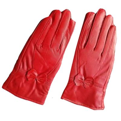 LeJulyeekay Womens winter Lined Leather Gloves Short Winter Warm Driving Gloves for Girls