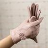 LeJulyeekay Womens winter Lined Leather Gloves Short Winter Warm Driving Gloves for Girls view 2