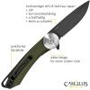 CAMILLUS Cirque 7" Durable Corrosion-Resistant AUS-8 Stainless Steel Everyday Carry Folding Pocket Knife with G10 Handle and 2.75" Drop Point Blade, Green view 4