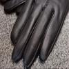 LeJulyeekay Winter Black Leather Gloves for Women Warm Mitten Warm Leather Gloves for Girls view 4