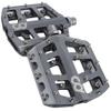 CyclingDeal Flat Mountain BMX/MTB Aluminum Bike Sealed Bearing Pedals - Large Bicycle Platform Pedals 9/16" with Anti-Skid Nail - Grey view 4