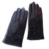 LeJulyeekay Winter Black Leather Gloves for Women Warm Mitten Warm Leather Gloves for Girls view 1