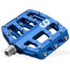 CyclingDeal Flat Mountain BMX/MTB Aluminum Bike Sealed Bearing Pedals - Large Bicycle Platform Pedals 9/16" with Anti-Skid Nail - Blue view 1