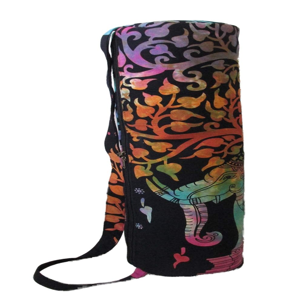 INDIAN CRAFT CASTLE ICC Yoga Mat Bag, Yoga Mat Bag Carrier Full-Zip Exercise Yoga Mat Carry Bag for Women Men with Multi-Functional Storage Pockets and Adjustable Shoulder Strap